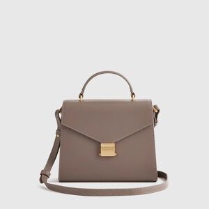 Quince Italian Leather Box Shoulder Bag